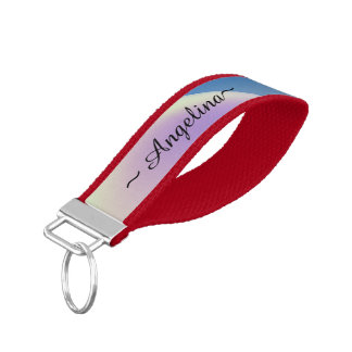 Holographic Aesthetic Wrist Keychain