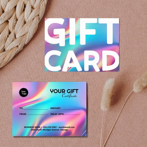 Holographic Aesthetician Certificate Gift Card