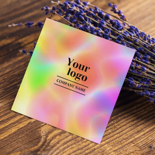 Holographic Aesthetician Follow Us On Instagram Square Business Card