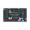  Holographic And Charcoal Paw Print Pet Groomer
