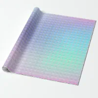 Holographic background. Hologram glitch. Multicolo Wrapping Paper