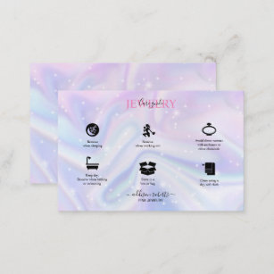 Holographic Background Hologram Neon Candle Care  Business Card