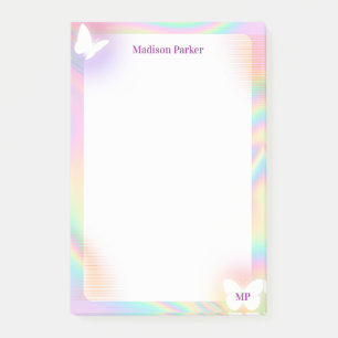 Holographic Background Post-it Notes