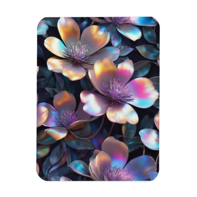 Holographic Blossom Magnet (Vertical)