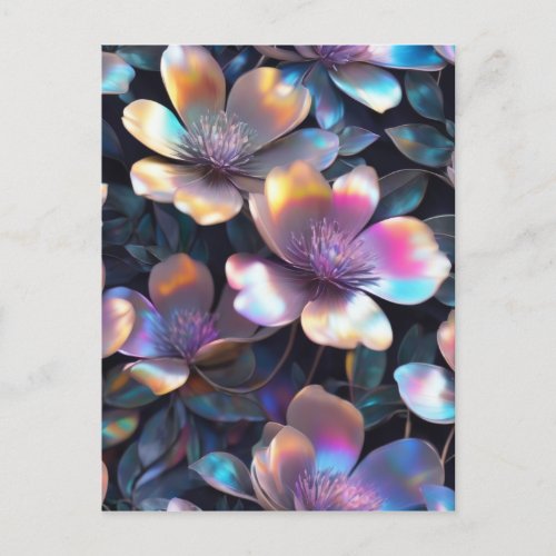 Holographic Blossom Postcard