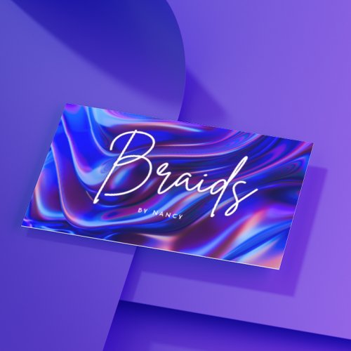 Holographic Braids  Business Card