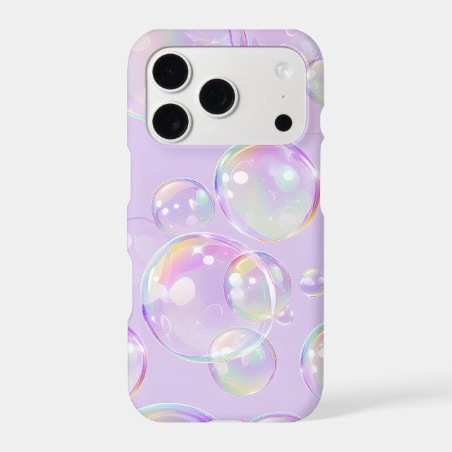 Holographic Bubble iPhone Case | Y2K Iridescent (Back)