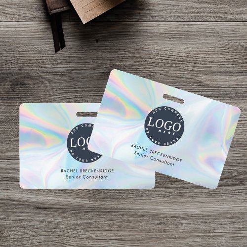 Holographic Business Logo Employee Staff ID Badge