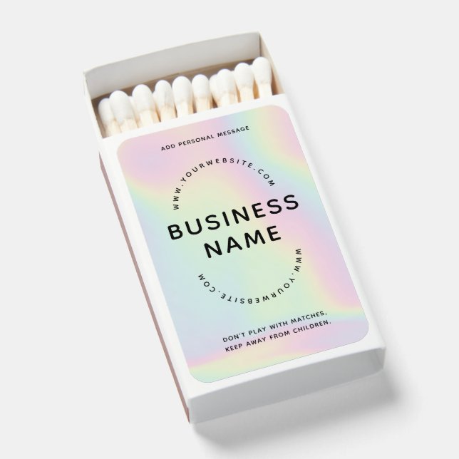 Holographic Candle Personalized Matches (Front Open)