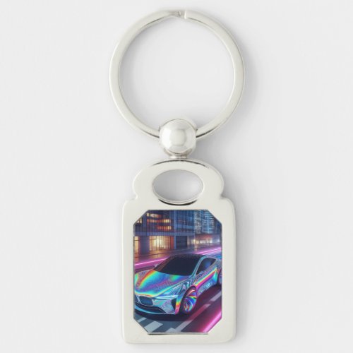 Holographic Car  Keychain