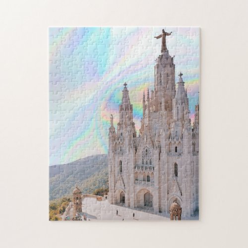 Holographic cathedral jigsaw puzzle