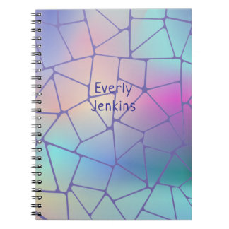 holographic cd colors notebook