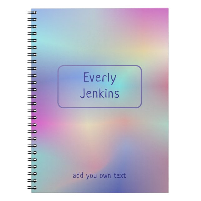 holographic cd colors notebook (Front)