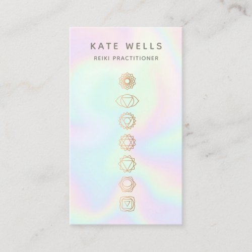 Holographic Chakras Reiki Practitioner Business Card