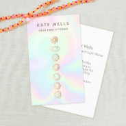 Holographic Chakras Reiki Practitioner Business Card at Zazzle