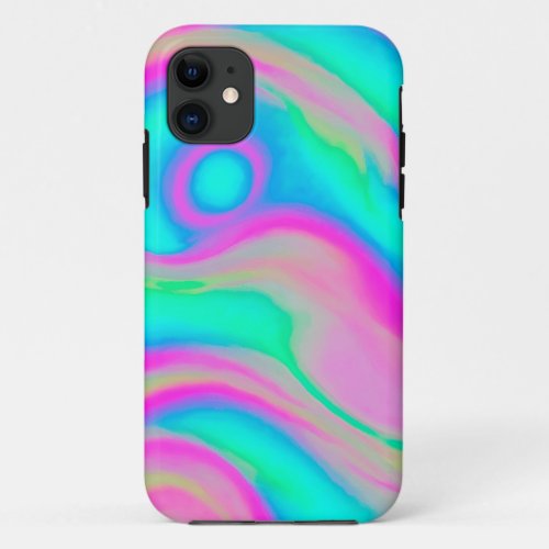 Holographic colorful background iPhone 11 case