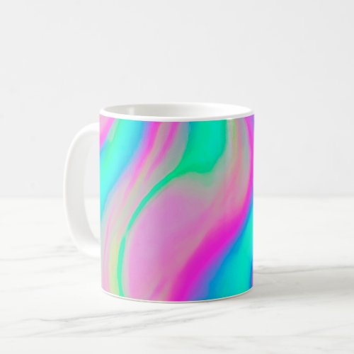 Holographic colorful background coffee mug