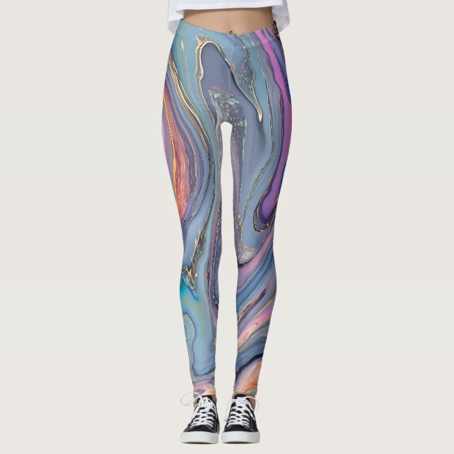 Holographic Colorful Leggings (Front)