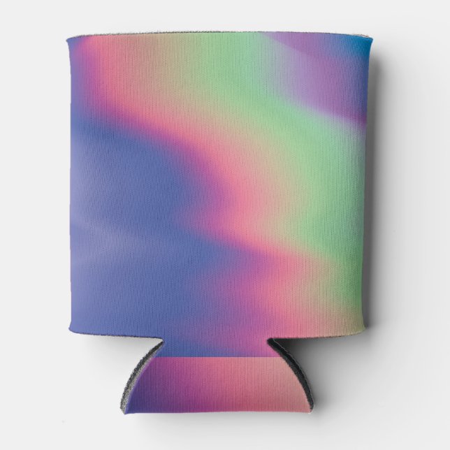 Holographic Colorful Stains: Psychedelic Texture Can Cooler (Front)
