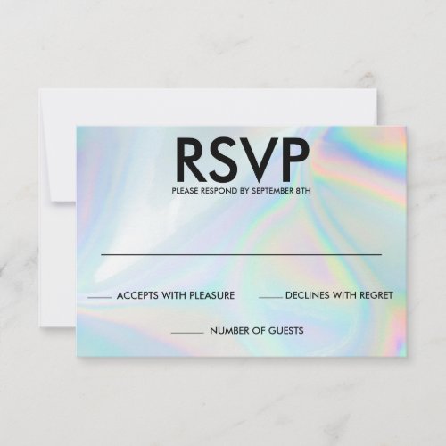 Holographic Colors Response Card