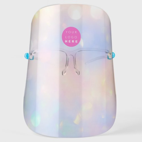 Holographic Company Custom Logo Color Therapy Face Shield