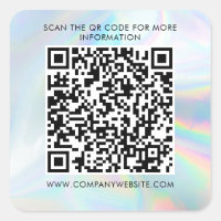 Holographic Custom Business QR Code Marketing