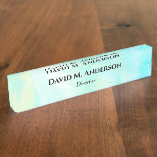 Holographic Custom Desk Nameplate