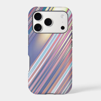 Holographic Cute Striped Girly iPhone 17 Pro Case