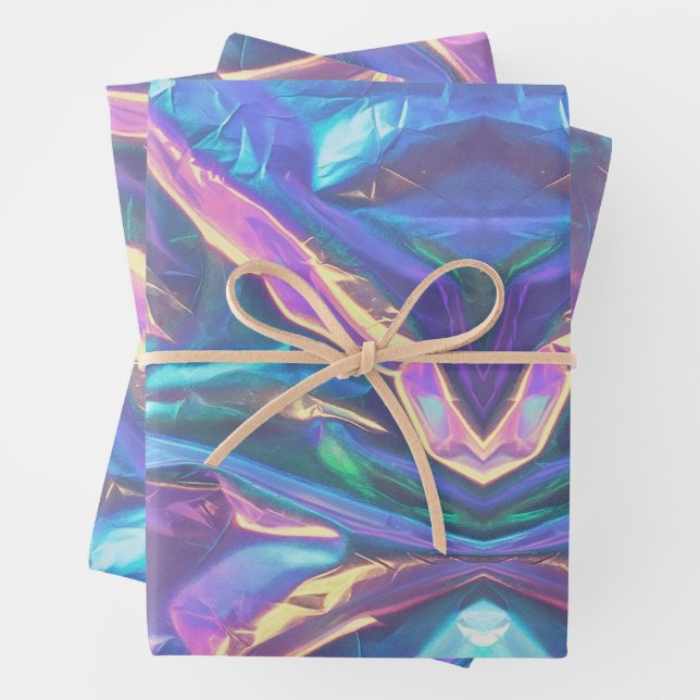 Holographic Dream Wrapping Paper Sheets (In situ)