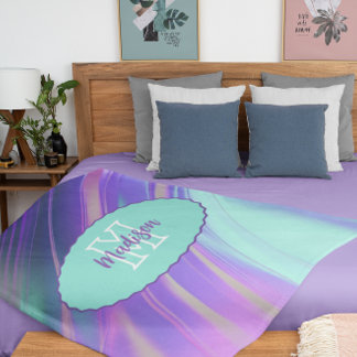Holographic Dreams Customizable Fleece Blanket