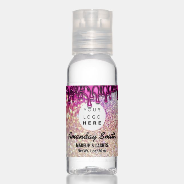 Holographic Drips Add  Logo Promotional Hand Sanit Hand Sanitizer (Front)