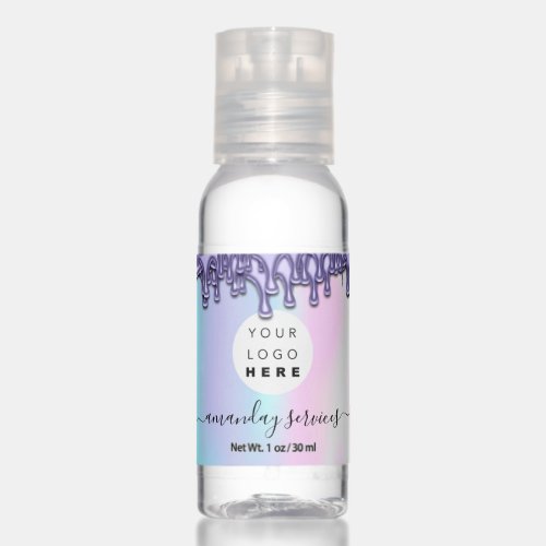 Holographic Drips Add  Logo Promotional Hand Sanitizer