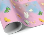 Holographic Effect Butterfly Craft Material Wrapping Paper