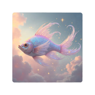 Holographic Fish Metal Print