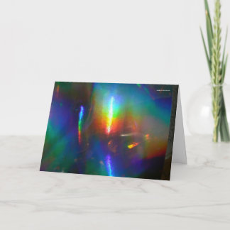 Holographic Flame Card