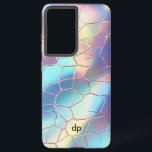 Holographic Foil Background Pattern Monogram Samsung Galaxy S21 Ultra Case<br><div class="desc">Colorful Holographic Foil Background Digital Paper Pattern Custom Monogram.</div>