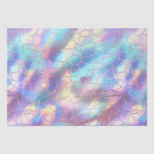 Holographic Foil Background Pattern Monogram Tissue Paper