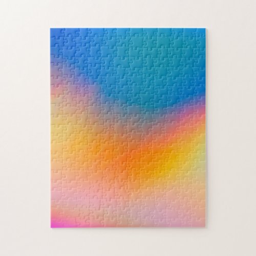 Holographic Foil Colorful Vibrant Abstract Jigsaw Puzzle