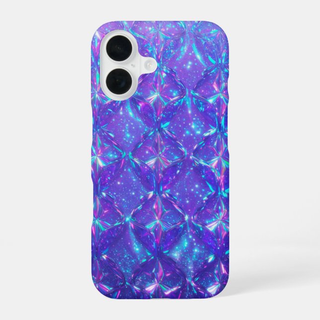 Holographic Galaxy Jewel iPhone Case (Back)