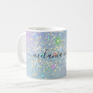 Holographic Glam Glitter Elegant Sparkles Girly Coffee Mug