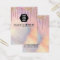 Holographic Glitter Drip Logo Earring Display Card