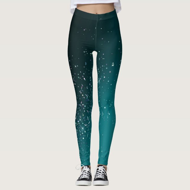 Holographic Glitter Leggings (Front)
