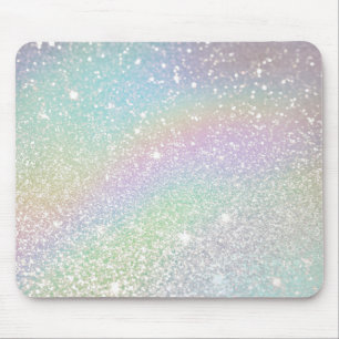 Holographic Glitter Mouse Pad