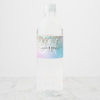 Holographic Glitter Rainbow Pastels Monogram