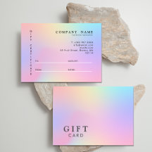 Holographic Gradient Clothing Store Modern Pink