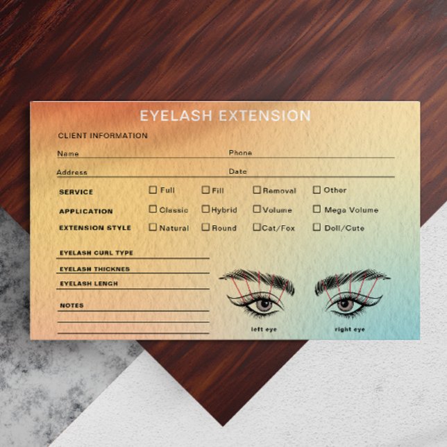 Holographic Gradient Lash Client Record Map (Holographic Gradient Lash Client Record Map)