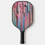 Holographic Iridescent Drip Pickleball Paddle