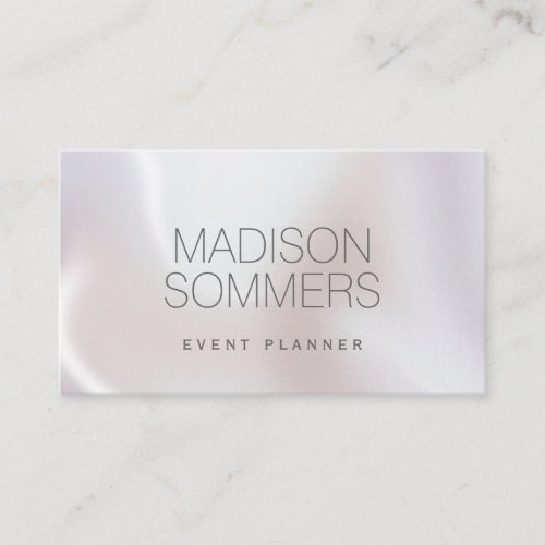 Holographic Iridescent Event Planner Business Card