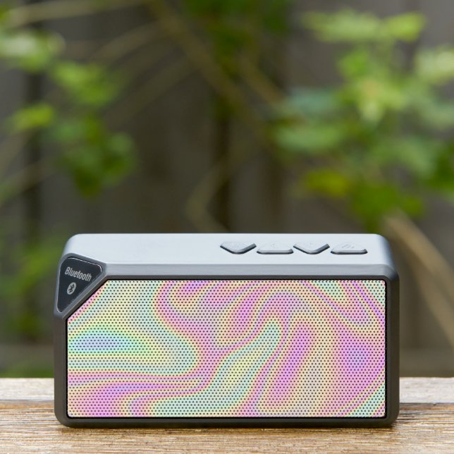 Holographic Iridescent Pastel Rainbow Bluetooth Speaker (Insitu(Outdoor))