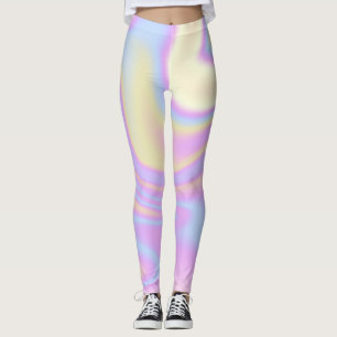 Holographic Iridescent Vibrant Colorful Leggings